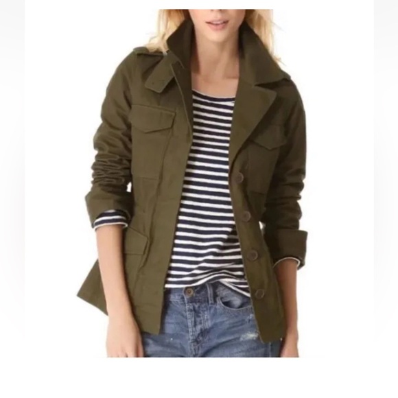 Madewell Utility Jacket in Deep Olive - Picture 1 of 6